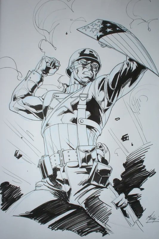 iamluke85's tweet photo. #captainamerica artwork by #MattHaley https://t.co/EW874Vy3tJ