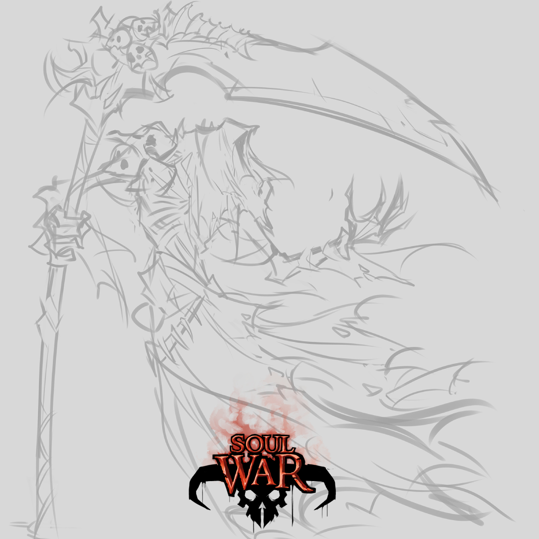 Volac, second world breaker of the Brotherhood of Cursed Skulls, is ready to harvest your souls! (work in progress)

Volac, second briseur de monde de la fraternité des crânes maudits, est prêt à récolter vos âmes ! (en cours de réalisation)

#soulwar_game #reaper #2dart