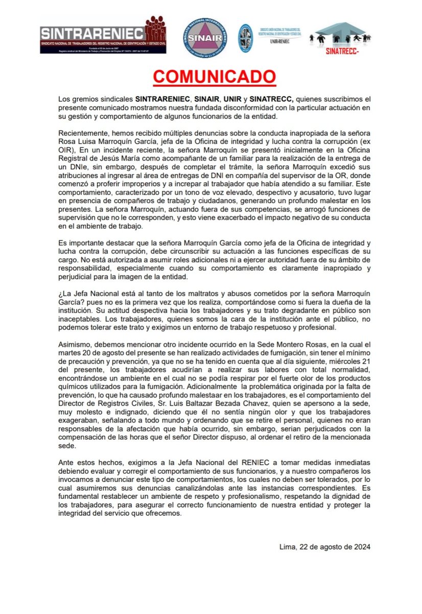 SINTRARENIEC tweet media