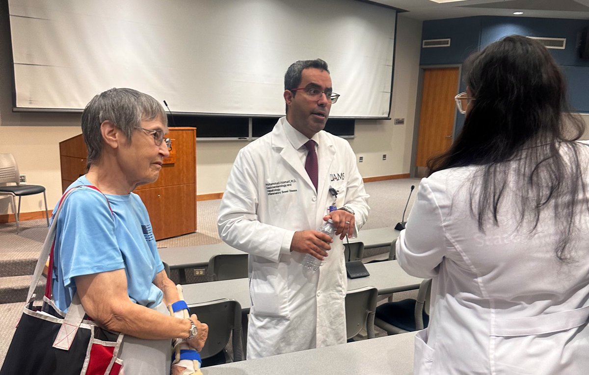 UAMS Division of Gastroenterology & Hepatology (@uams_gihep) on Twitter photo We extend our gratitude to Dr. Alomari for delivering such a phenomenal and educational Grand Rounds presentation on “Acute Severe Ulcerative Colitis”. Thank you Dr <a href="/Alomari_MD/">Mohammad Alomari, MD</a>
<a href="/uamshealth/">UAMS Health</a> We extend our gratitude to Dr. Alomari for delivering such a phenomenal and educational Grand Rounds presentation on “Acute Severe Ulcerative Colitis”. Thank you Dr <a href="/Alomari_MD/">Mohammad Alomari, MD</a>
<a href="/uamshealth/">UAMS Health</a>