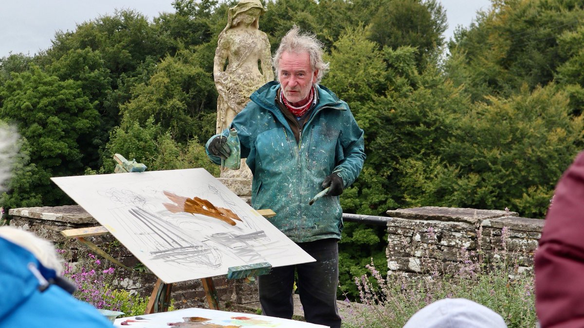 TheTwinTrees's tweet photo. Day 1 of our En Plein Air at Heywood Gardens is complete! 🎨 The rain held off, and our artists captured the garden's beauty. Tomorrow, we paint at Masslough Lake, with a special invite to Julie Ann Kelly's stunning garden. Can’t wait!

#TwinTreesFestival #EnpleinAir #art https://t.co/fTnn0fCIvw