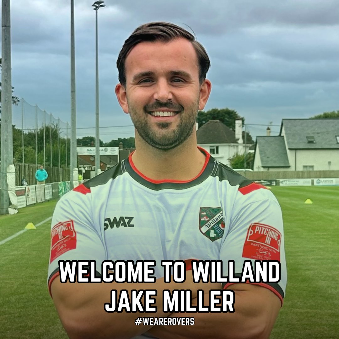 WillandRovers's tweet photo. 𝗠𝗶𝗹𝗹𝗲𝗿 𝗶𝘀 𝗮 𝗥𝗼𝘃𝗲𝗿! ✍🏻

Willand Rovers also would like to announce former Plymouth Argyle youth player Jake Miller has agreed to join us after an impressive display against us in the FA cup. 

Jake has previously played for Plymouth Parkway, Bideford, Tavistock and more recently AFC St. Austell.

Rovers boss David Steele says that “Jake was excellent against us in our FA Cup game against St Austell and he offers a different threat but also compliments the attacking players we already have. 

I am extremely pleased he has made the decision to join us at this early stage of the season.”

#WeAreRovers