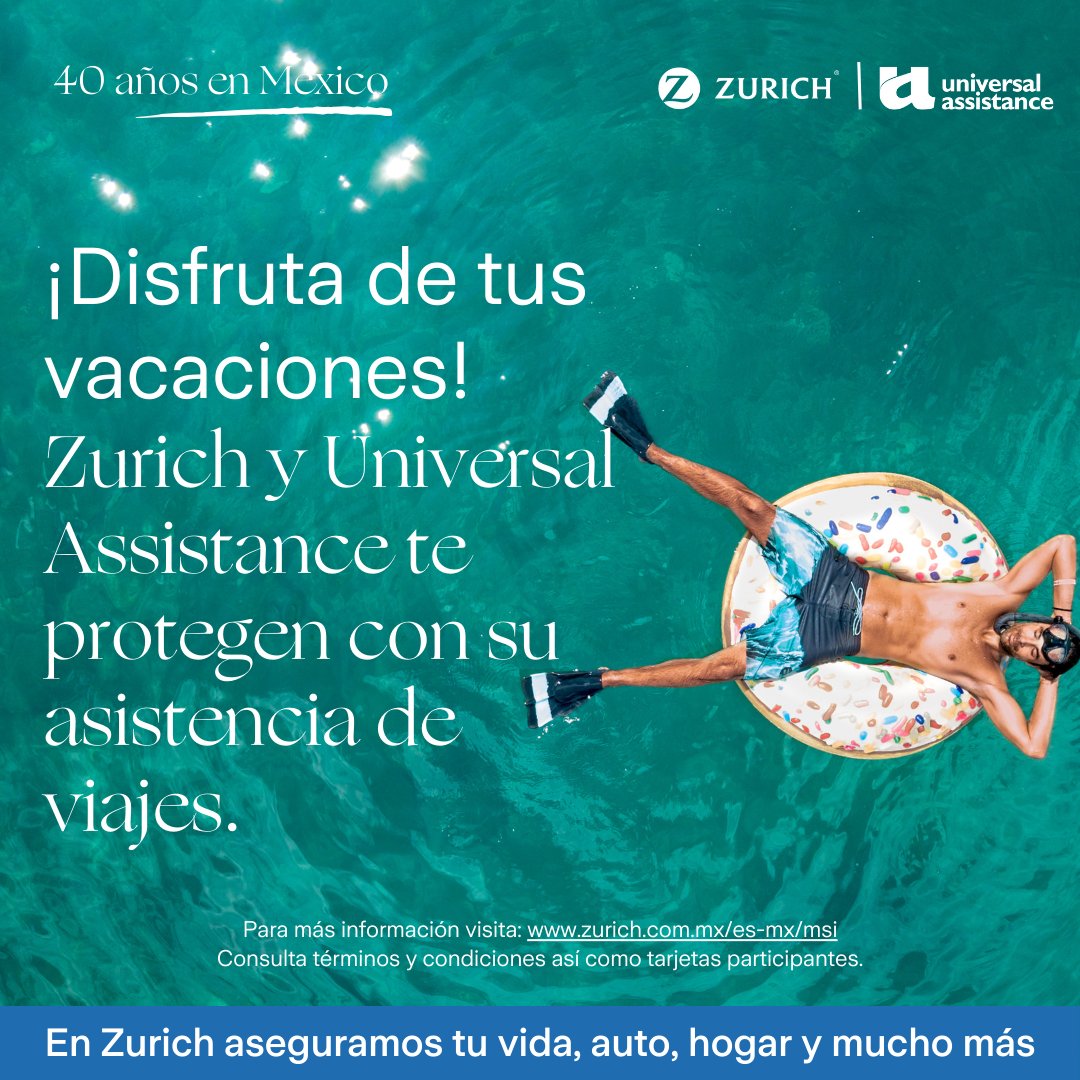 Universal/Still
La vacaciones son para relajarte, Zurich se encarga de protegerte. 🌊🏝️
Cotiza aquí: universal-assistance.com/mx-la/zurich?u…
#ZurichMéxico40Años