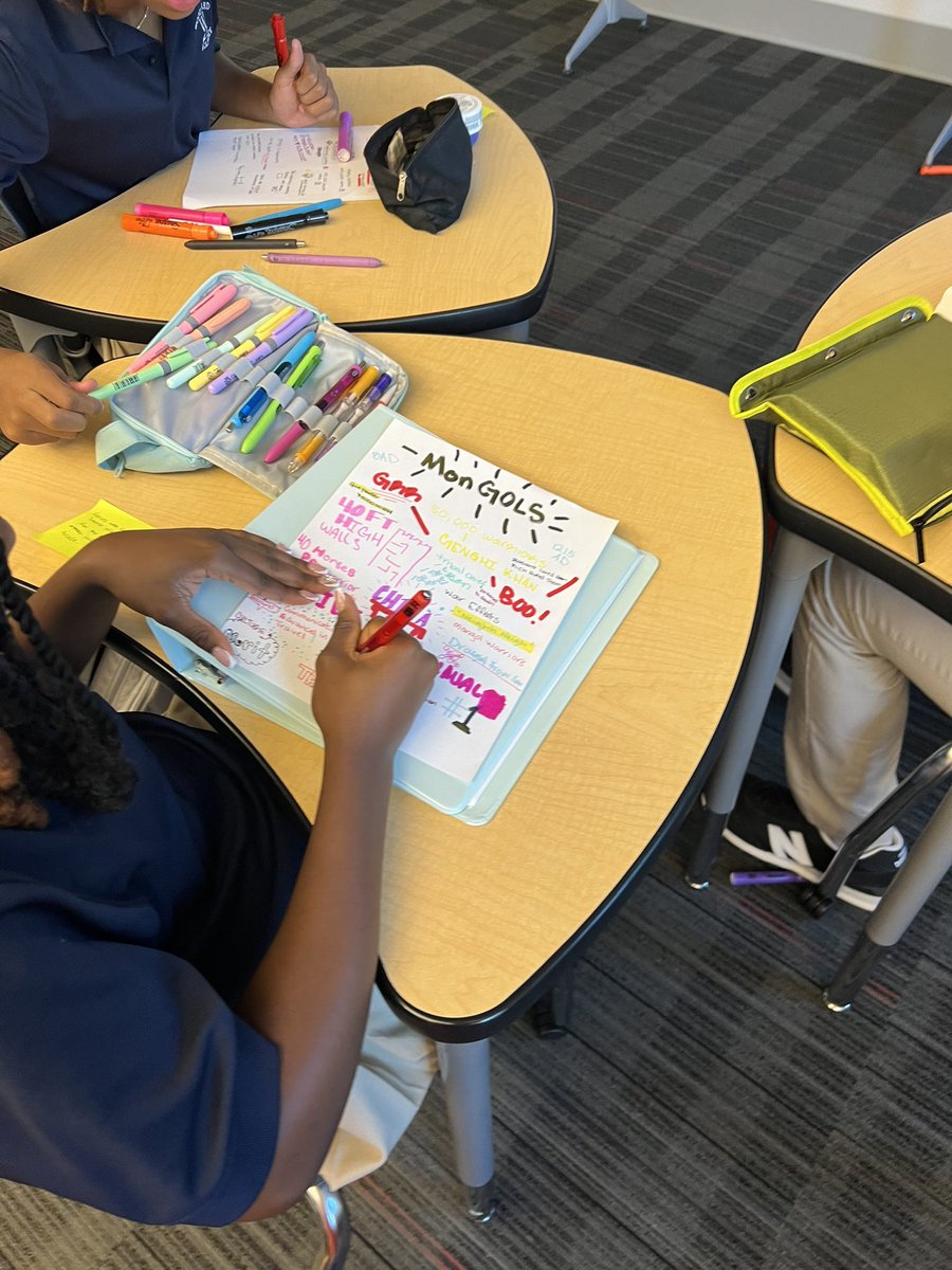 mrsacbragg's tweet photo. A new school year means a new class of Modern World History students! So proud of my students for diving into Unit 1 through collaborative discussions and learning the art of sketchnoting. History doesn’t have to be boring (and it shouldn’t be 😀)! #woodwardway @WoodwardAcademy https://t.co/YCrmUMyTBk