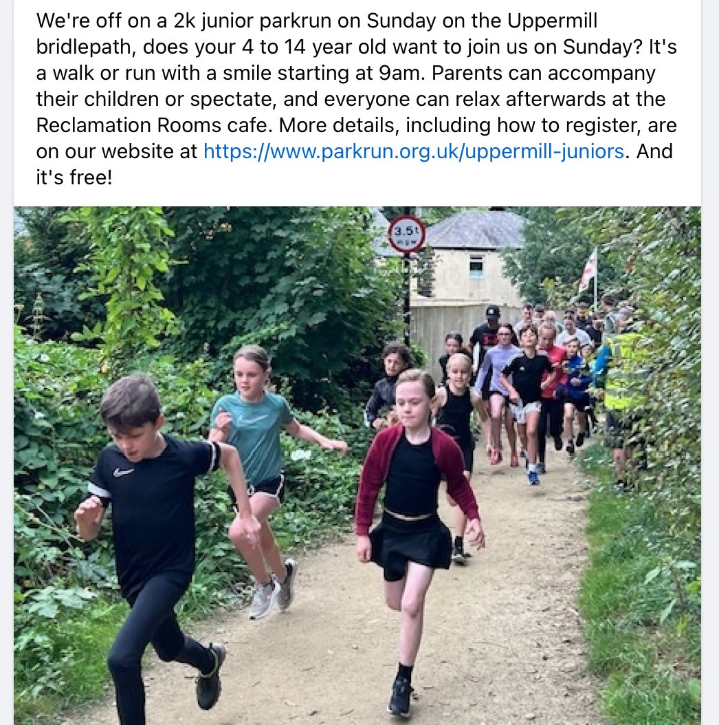 Uppermill junior parkrun tweet media