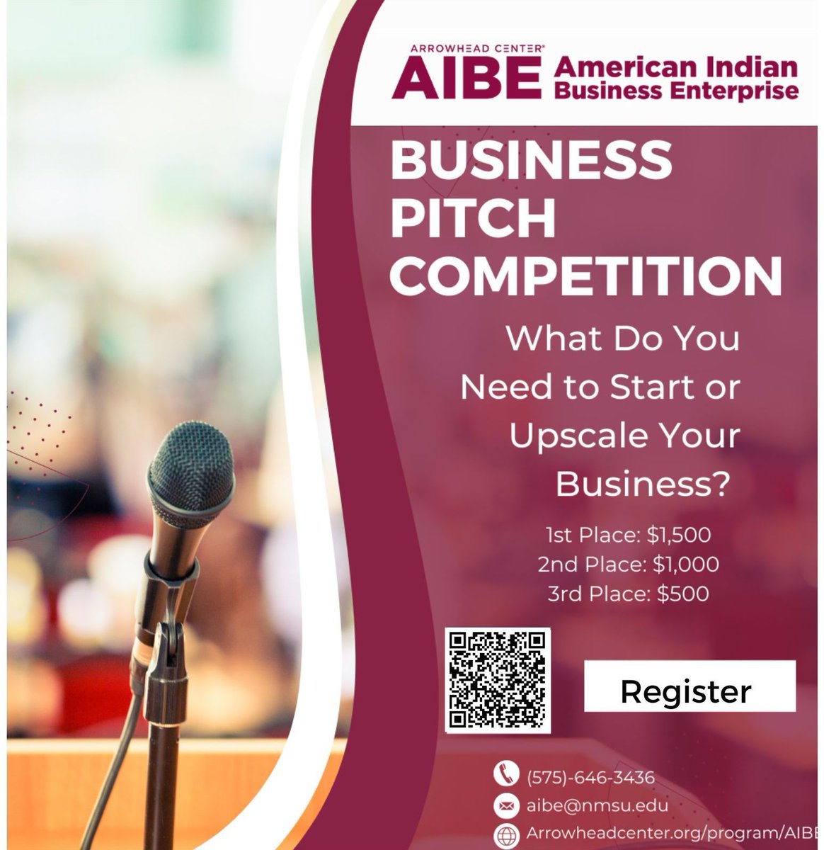 ATI_Arrowhead's tweet image. Showcase your venture and let us know how we can help you succeed! Enter the AIBE Business Pitch Competition for a chance to win cash prizes. The competition is open to all #NativeOwned businesses in #NewMexico and nearby regions.

Submit your pitch: buff.ly/4dCTI2C