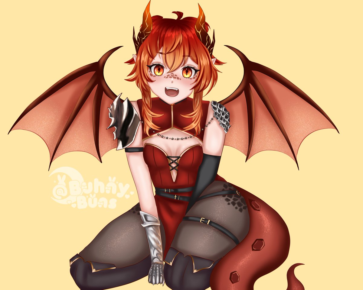 BuhnyBuns's tweet image. Super cute Vtuber Fanart drawing!! 
#VtuberMagic @RtanixVT