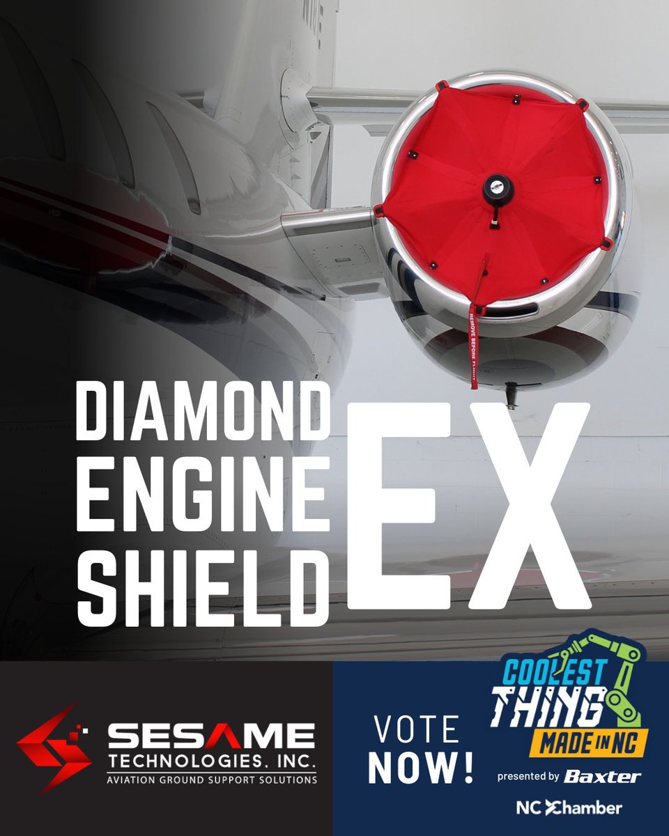SesameTechInc's tweet image. The Diamond Engine Shield EX has officially been nominated as one of the coolest products made in North Carolina! Be sure to show your support by voting each day through the link in our bio. 
#CoolestThingMadeInNC #NCChamberOfCommerce #MadeInNorthCarolina #MadeInUSA #SesameStrong
