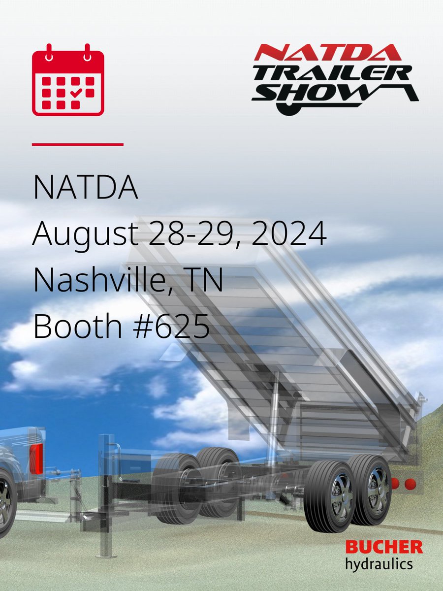 bucherhyd's tweet photo. Nashville 🤠 – we will be there!
 Come see us and let’s talk about your hydraulic needs.
  
#TheTrailerShow
 #NATDA
#TrailerIndustry
#Hydraulics https://t.co/rTgXHJL98W
