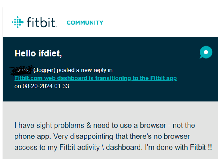 There have been literally thousands of these posts. I don't understand why Google can't write a desktop app or bring back the browser interface for Fitbit.