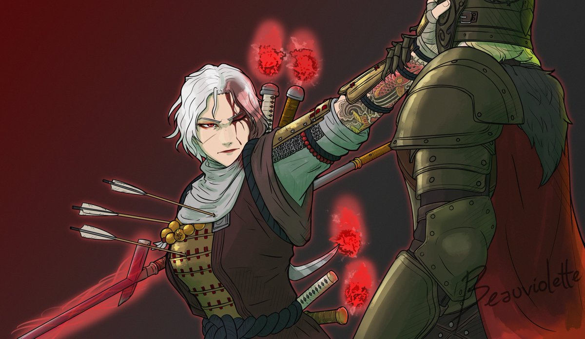 LeBeauviolette's tweet image. Female Sohei #ForHonor commission for @Sleepyphotos484 
#forhonorgame #forhonorubisoft