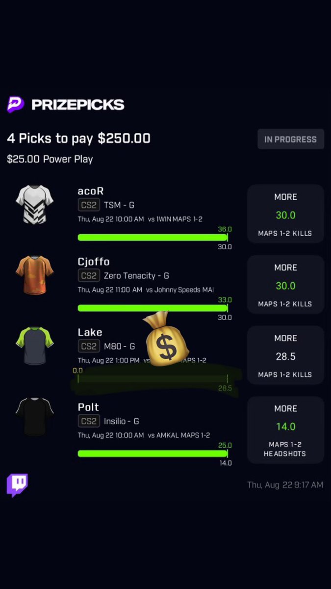 king_jackson34's tweet photo. @RiskTakerFoo Yo good looking homie. I put two of your plays together and hit 🫡 https://t.co/Exm2Qjiida