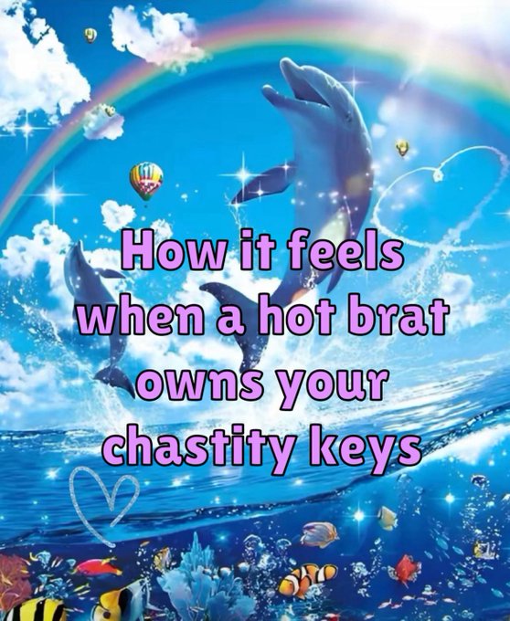 Life is good when you&rsquo;re in a chastity cage, you just have to trust me 🫶🩵🐬🔐🧜&zwj;♀️✨ https://t.co/blXILk
