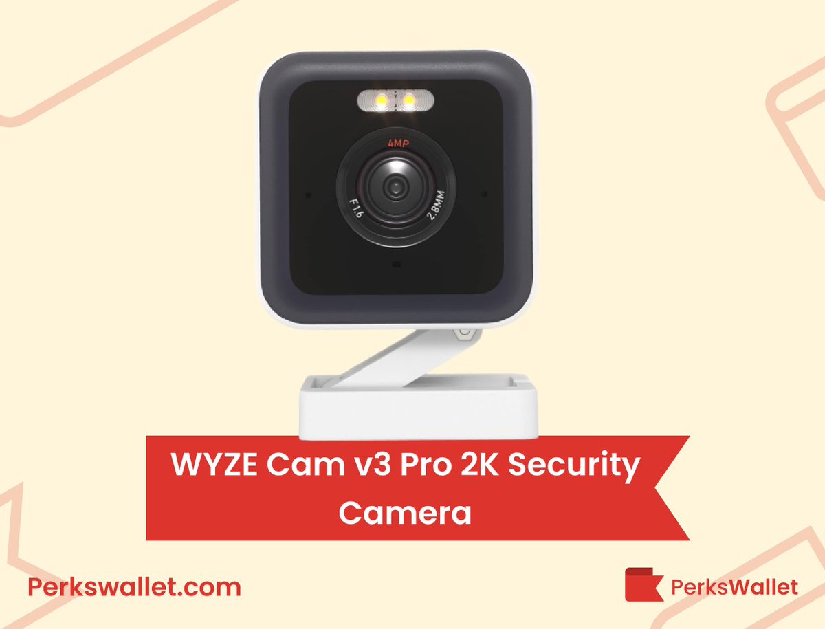 PerksWallet's tweet photo. ๐ Secure Your Space: WYZE Cam v3 Pro 2K
๐ Now $29.98 (was $59.98) โ -50% OFF on #Amazon
๐๏ธ 2-Way Audio, Edge AI, and Siren
๐ Grab it here: https://t.co/qT5e8TfTiv
๐ฅshare & repost! #PerksWallet #SmartHome #Security #camera #AmazonDeals #DealOfTheDay https://t.co/wp3VZCfuQu