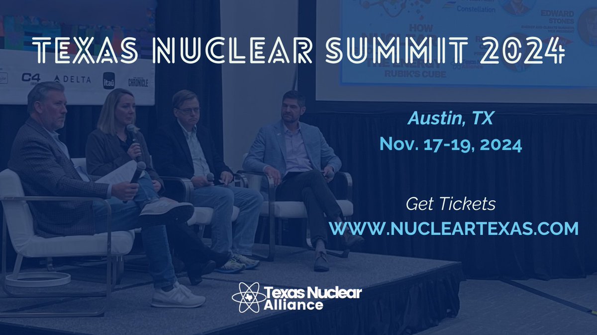 Terrestrial Energy is proud to sponsor the Texas Nuclear Summit 2024: Powering Texas Forward, happening on November 18 in Austin, TX. This inaugural event will bring together leading experts in energy, policy, and technology to discuss the future of nuclear energy in Texas.