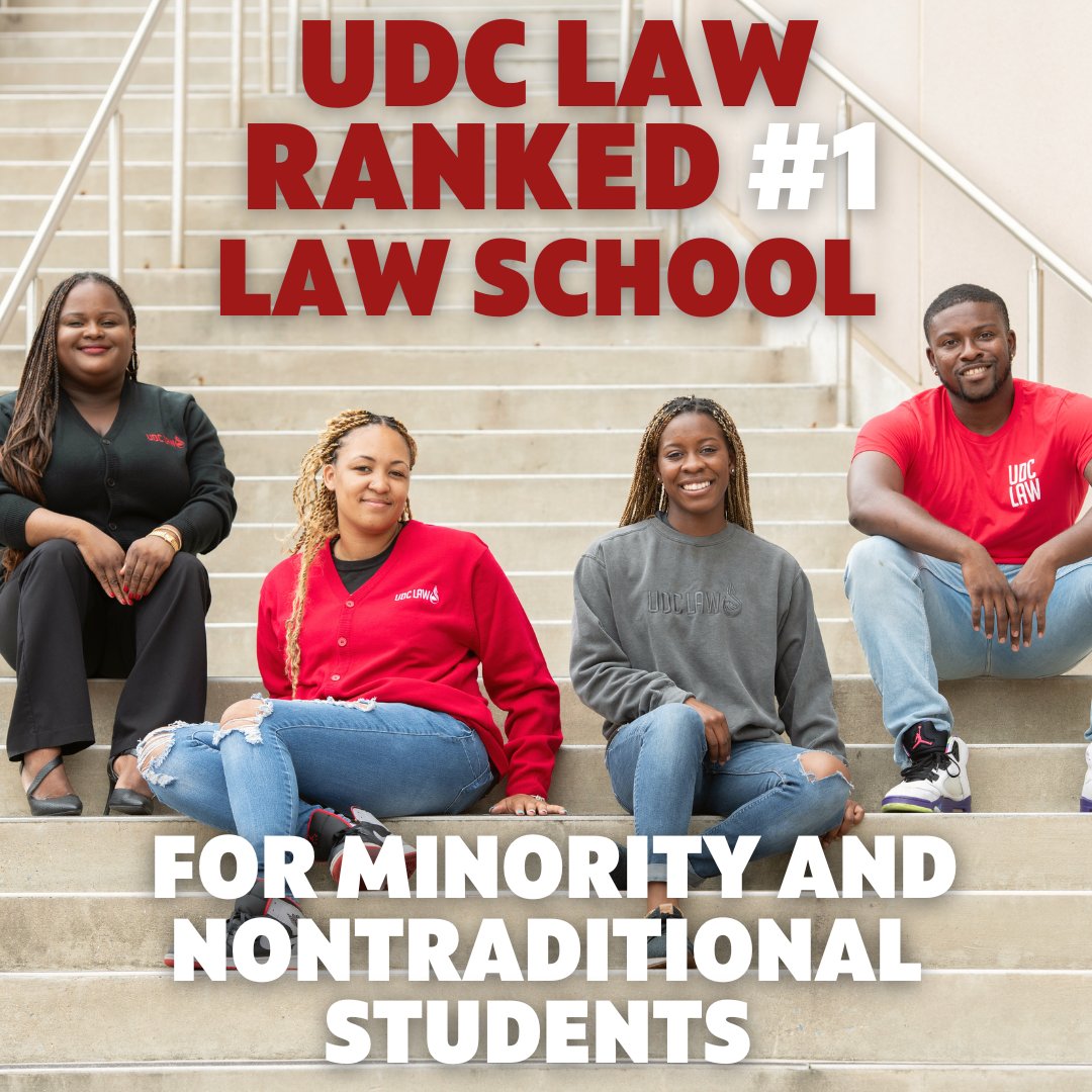 UDCLaw's tweet image. UDC Law has been ranked the No. 1 law school for minority and nontraditional students by The Princeton Review. 🎉🎉Click the link below to read more!
law.udc.edu/2024/08/22/udc…