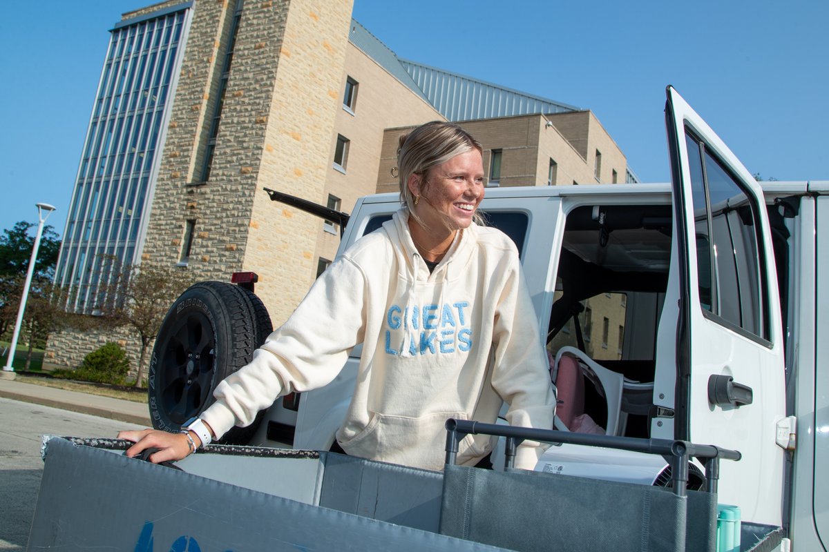 UToledo's tweet image. Here's to the first of many college memories.