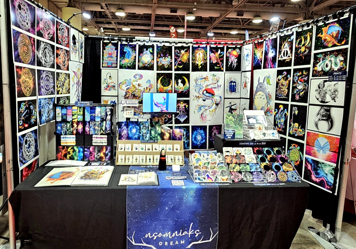 All set up for FanExpo in Toronto this weekend! 
Booth 249 in Artist Alley!