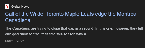 hockey is the only sport where the losing team gets edged by the winning team, and if that doesn't convince you to watch i don't know what will.