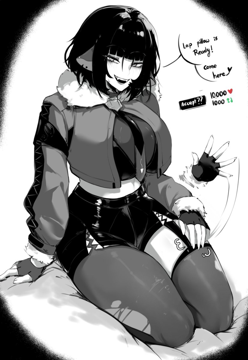 She wants to give you a lap pillow🐭
#zzzero  #ゼンゼロ