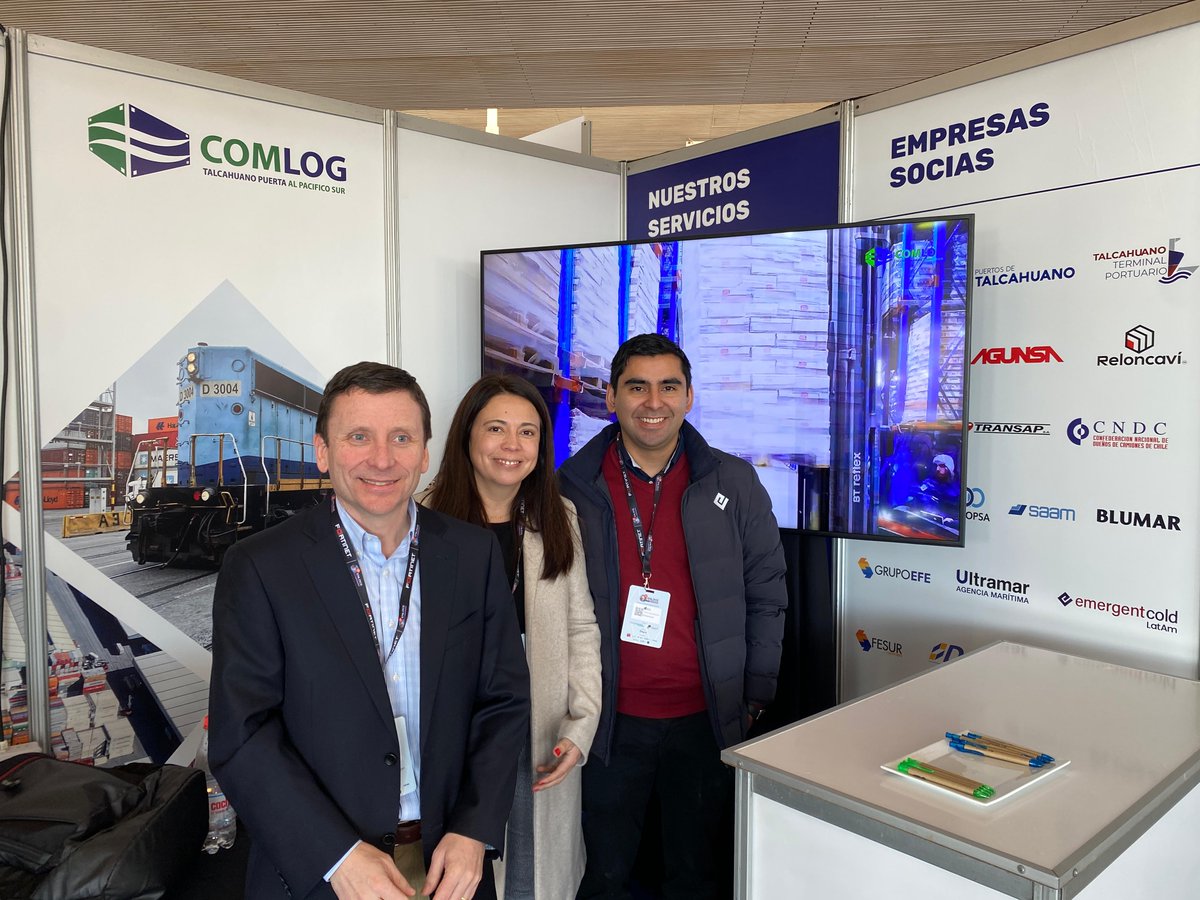 Estamos en el Enloce 2024 en #PuertoValparaíso junto a <a href="/Comlog_Chile/">Comlog</a>, mostrando cómo nuestras 27 empresas refuerzan el sistema logístico portuario de #TalcahuanoCiudadPortuaria, consolidándonos como referentes para el comercio exterior del centro-sur de Chile.