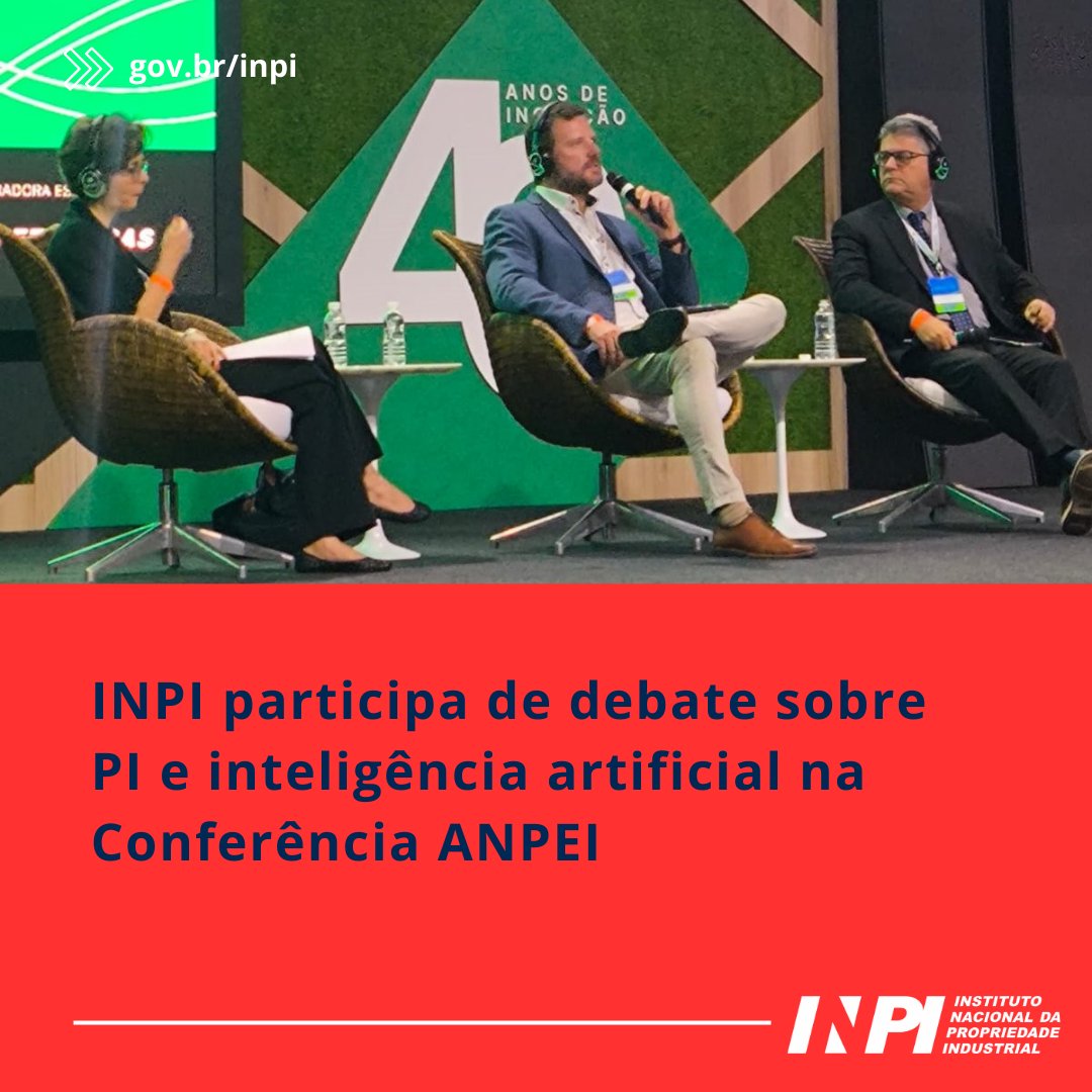 O presidente do INPI, Júlio César Moreira, participou nesta quinta-feira, dia 22 de agosto, em São Paulo, de debate sobre Propriedade Intelectual e inteligência artificial (IA). A atividade ocorreu durante a Conferência ANPEI de Inovação 2024.