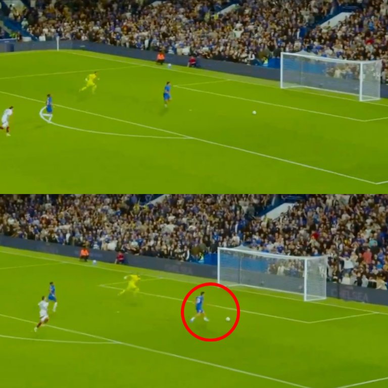 Marc Guiu ha fallado esto. Tremendo.