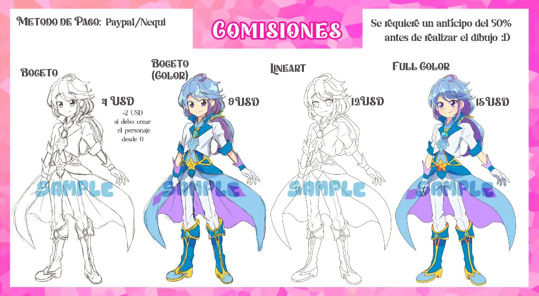 Liny_u3u's tweet image. 💫✨COMMISSIONS OPEN✨💫
( Agregue algo extra xd)

Los pagos serían a través de PayPal o dolarapp

El pedido se les entregará por Gmail al finalizar :D ☝️🩷
#precure #precurefanseries #precureart #precureoc #commissions #anime #art #プリキュア