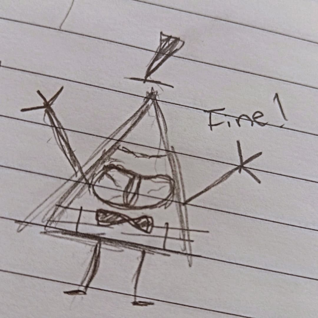 mabelpea14's tweet photo. Pobrecito Dorito jajajaja no le quisieron dar amor 🤣🤣🤣 
Aquí dejó mi primer billford que dibujo bye ~ 🥹 

#billford #BillCipher https://t.co/vHlS7sP8ux