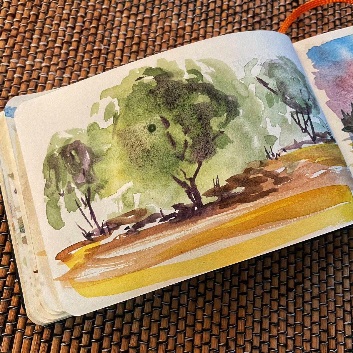nickcobler's tweet photo. back to pushing paint around. #watercolorpainting #sketching https://t.co/OzZrQnuvlK