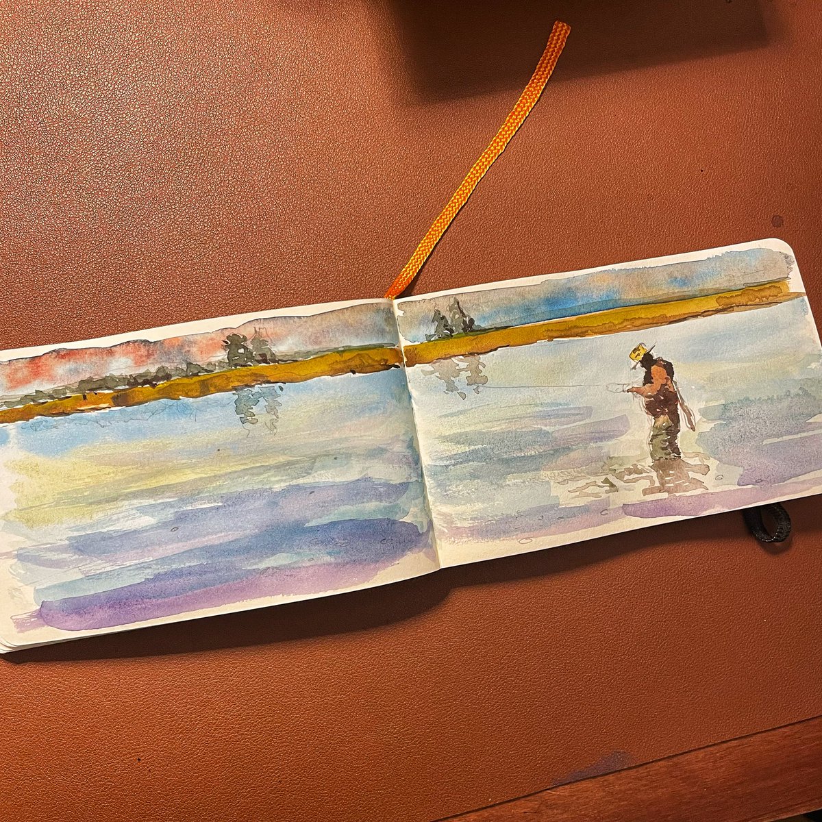 nickcobler's tweet photo. back to pushing paint around. #watercolorpainting #sketching https://t.co/OzZrQnuvlK