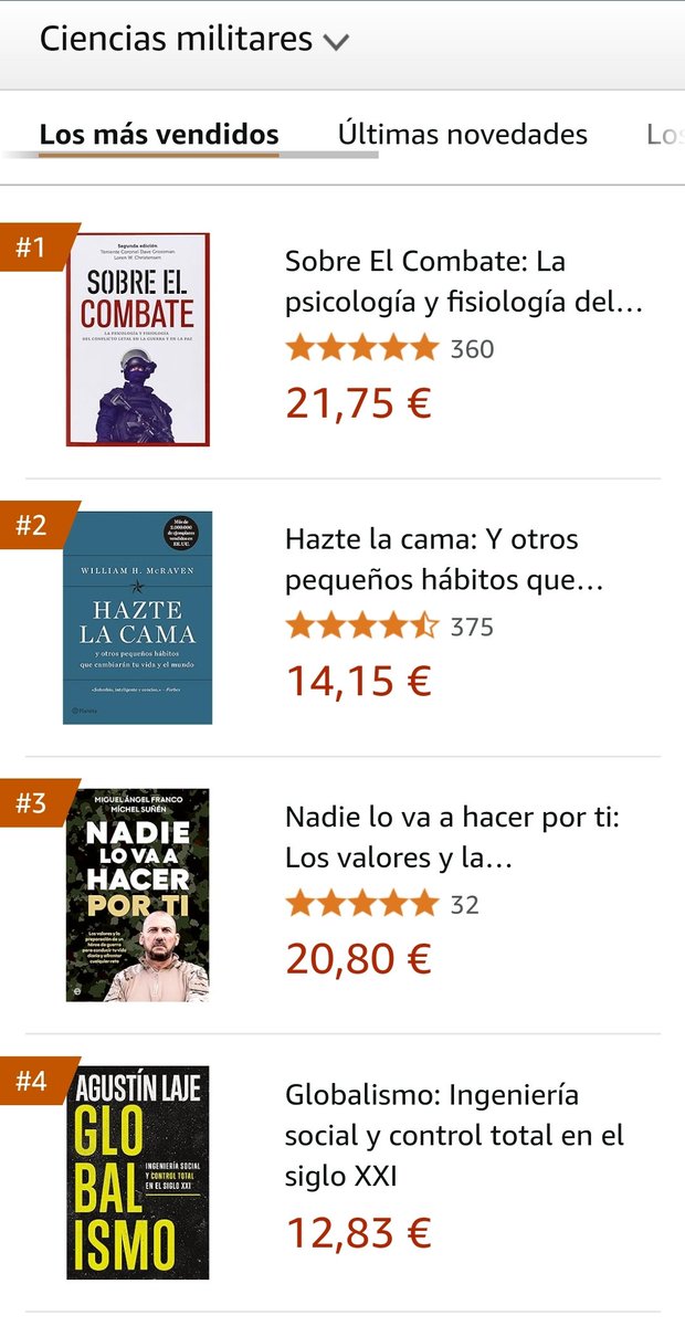 Miguel Ángel Franco (@mifrafer) on Twitter photo Seguir estando en el podium tras casi 10 meses y entre obras maestras de la materia, es algo que llegué a soñar, pero que no se hubiera hecho realidad sin vuestro apoyo. ¡GRACIAS una vez más!
<a href="/esferalibros/">La Esfera de los Libros</a> <a href="/Defensagob/">Ministerio Defensa</a> <a href="/MADOC_ET/">MADOC</a> <a href="/GobAragon/">Gobierno de Aragón</a> <a href="/ComunidadMadrid/">Comunidad de Madrid</a> <a href="/EjercitoTierra/">Ejército de Tierra 🇪🇸</a> Seguir estando en el podium tras casi 10 meses y entre obras maestras de la materia, es algo que llegué a soñar, pero que no se hubiera hecho realidad sin vuestro apoyo. ¡GRACIAS una vez más!
<a href="/esferalibros/">La Esfera de los Libros</a> <a href="/Defensagob/">Ministerio Defensa</a> <a href="/MADOC_ET/">MADOC</a> <a href="/GobAragon/">Gobierno de Aragón</a> <a href="/ComunidadMadrid/">Comunidad de Madrid</a> <a href="/EjercitoTierra/">Ejército de Tierra 🇪🇸</a>