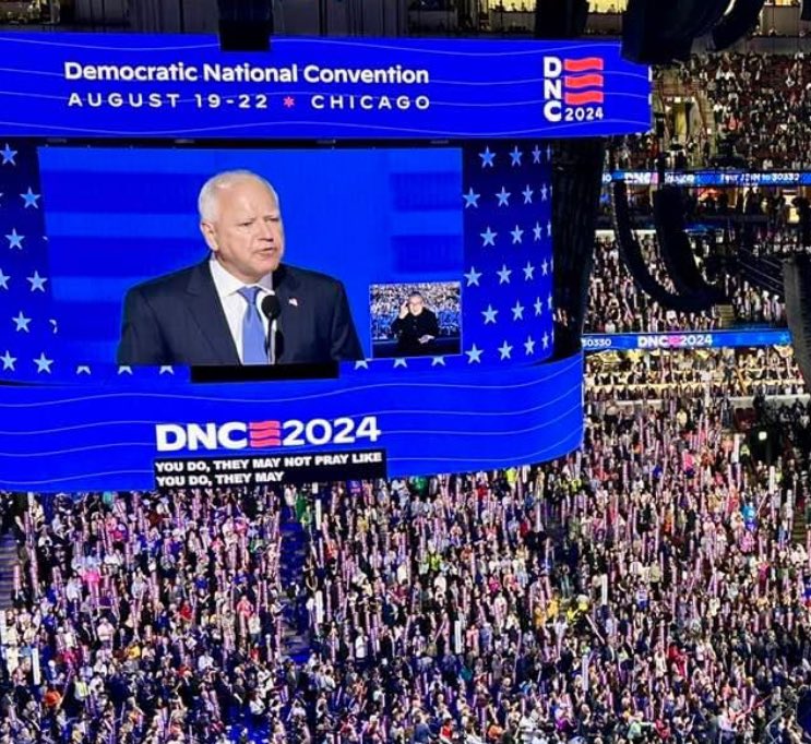 Coach Walz leads us into the big day - today in what has been an exciting and energizing convention!