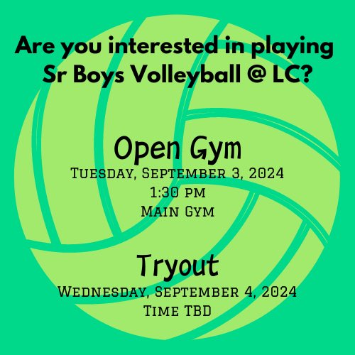 LCVI Athletics (@lcathleticsldsb) on Twitter photo Attention all potential Sr Boy (born btwn 2005 & 2008) Volleyball players <a href="/LCVI_LDSB/">Loyalist C.V.I.</a>… Attention all potential Sr Boy (born btwn 2005 & 2008) Volleyball players <a href="/LCVI_LDSB/">Loyalist C.V.I.</a>…