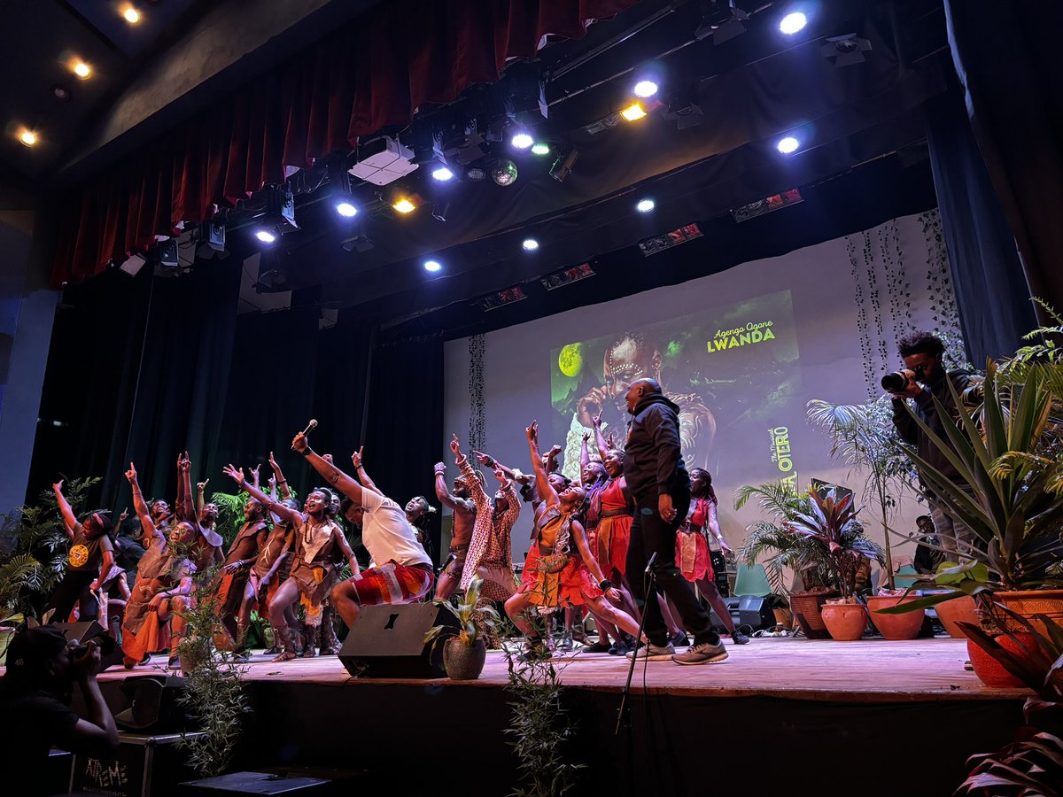 Gachara's tweet photo. Congratulations to @johnjumbi - Director, the cast and crew of the musical play #lwandaotero by @ArtChatterbox for a fantastic performance and a full house on your opening night. https://t.co/akdTHjGdBv