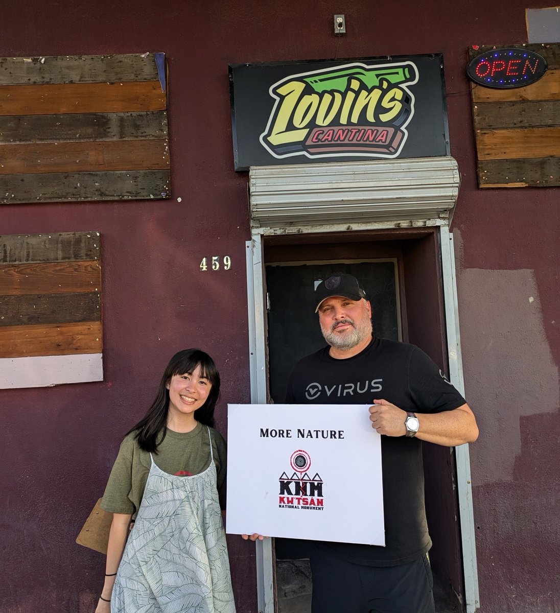 MichelsVeronika's tweet photo. Dozens of small business owners in Imperial Valley have signed on this week behind designating the #Kwtsán National Monument. Let's keep our beautiful and sacred places wild and #ProtectKwtsán🌵🦎@EnvCalifornia @CALPIRGStudent @POTUS @AlexPadilla4CA @RepRaulRuizMD https://t.co/3NG6gQYvjd