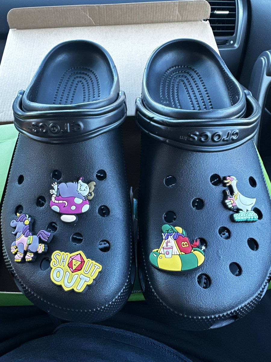 Tyler McCormick (@tylermccor27089) on Twitter photo Nobody has cooler crocs than my new 2 Crew Crocs
<a href="/eaxford/">emily axford</a> <a href="/caldy/">Caldwell Tanner</a> @JakeHurwitz <a href="/chmurph/">Brian Murphy</a> <a href="/NADDPod/">Not Another D&D Podcast</a> #naddpod Nobody has cooler crocs than my new 2 Crew Crocs
<a href="/eaxford/">emily axford</a> <a href="/caldy/">Caldwell Tanner</a> @JakeHurwitz <a href="/chmurph/">Brian Murphy</a> <a href="/NADDPod/">Not Another D&D Podcast</a> #naddpod
