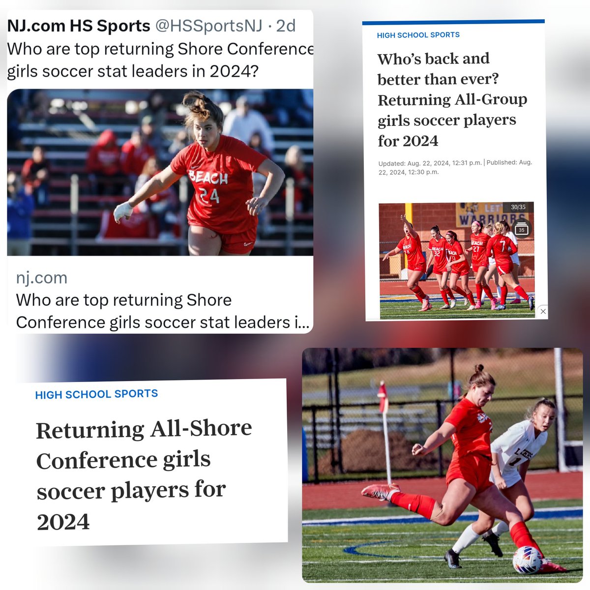 We had a great 2023 season <a href="/PPBGirlsSoccer/">Beach Girls Soccer</a> and I'm ready for another.  Check out the <a href="/HSSportsNJ/">NJ.com HS Sports</a> lists with a bunch of my teammates!  Go Beach!