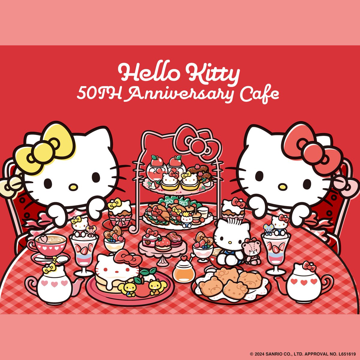 ˚.꒰ 𝒏𝒆𝒘𝒔 ꒱.˚

「ハローキティ 50周年カフェ」が
東京・愛知・大阪に期間限定でOPENするよ☕
お気に入りのキティグッズと一緒にヌン活しよ💕

lnky.jp/kD9CRRR

#helloyou #hellokitty50th #ハローキティ
#ヌン活 #コラボカフェ