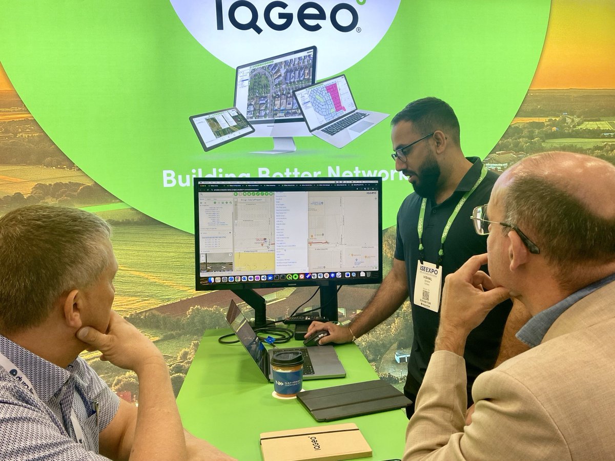 IQGeo_software's tweet image. Thanks to everyone who visited us at ISE Expo in Dallas! Our Integrated Network solution was a bit hit offering 📐 automated planning &amp;amp; design 👷‍♀️ predictable construction rollouts 🚚 and efficient operations &amp;amp; maintenance #ISEEXPO #Telecom #WorkflowManager #NetworkManager