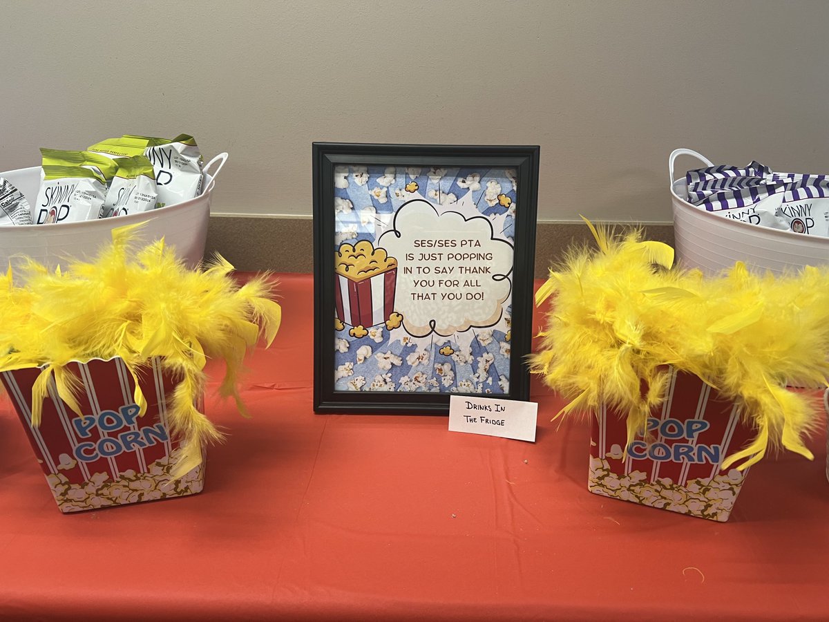 Thank you ⁦<a href="/SunnyvalePTA/">Sunnyvale PTA</a>⁩ for the snacks at the Administration Building! We appreciate you!!