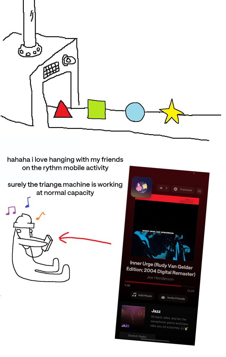 taking a break at the factory