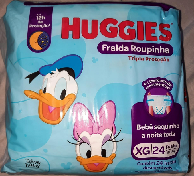 HUGGIES Fralda Tripla Prot. Roup. Xg – 24Und