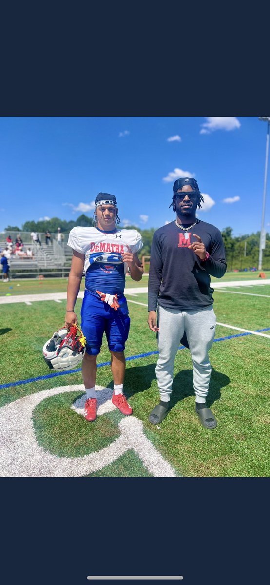 Terps Recruiting (@terprecruiting) on Twitter photo Canโt wait for these 2 to be in College Parkโผ๏ธ Future #Terps Bud Coombs <a href="/bud_coombs/">Bud Coombs</a> and Messiah Delhomme <a href="/DelhommeMessiah/">Messiah Delhomme</a> squared off in a scrimmage yesterday and linked up for a fire pic #DMVtoUMD #FreeGrandma
๐ข๐ Canโt wait for these 2 to be in College Parkโผ๏ธ Future #Terps Bud Coombs <a href="/bud_coombs/">Bud Coombs</a> and Messiah Delhomme <a href="/DelhommeMessiah/">Messiah Delhomme</a> squared off in a scrimmage yesterday and linked up for a fire pic #DMVtoUMD #FreeGrandma
๐ข๐