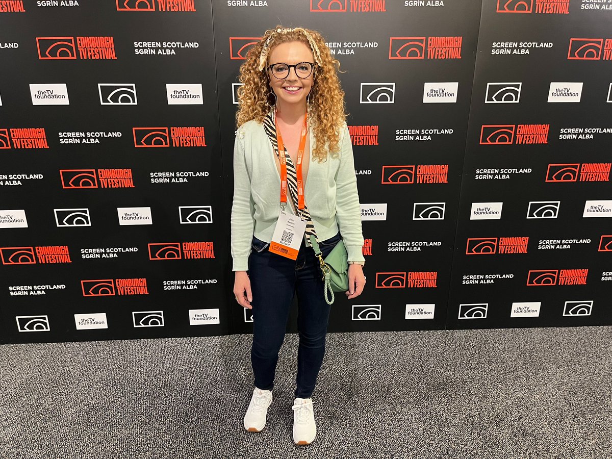 Having a great time at the <a href="/edinburghtvfest/">Edinburgh TV Festival</a> ! So many brilliant sessions and speakers 🤩 Huge thanks to <a href="/screenscots/">Screen Scotland</a> for my Writers pass 😊