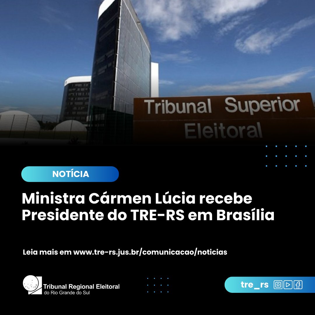 A Presidente do Tribunal Superior Eleitoral recebeu do Desembargador Voltaire um relato das providências adotadas após as enchentes de maio no estado

📲 Leia a matéria na íntegra: encurtador.com.br/0eRso