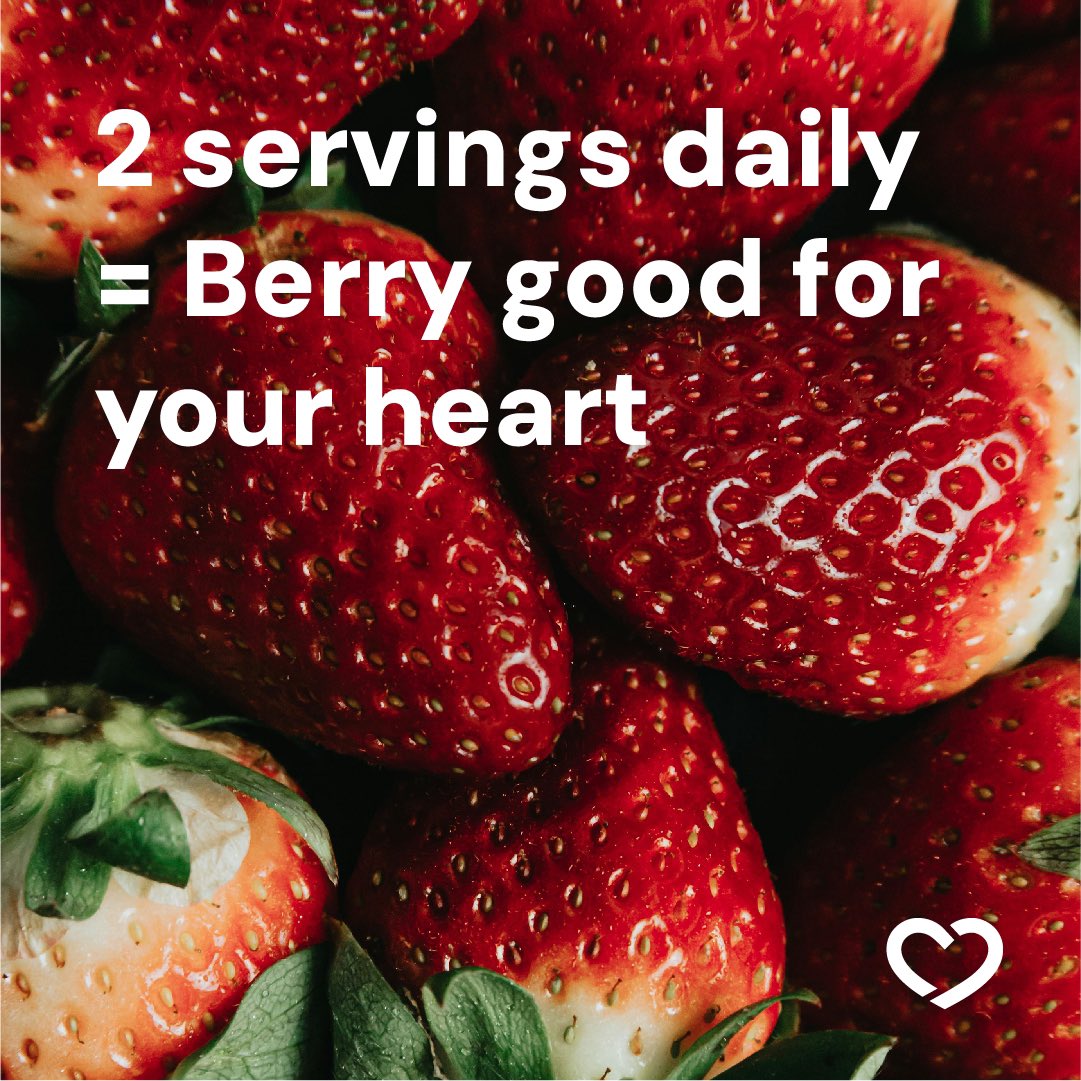 Is there anything better than fresh South Jersey berries? 🍓 Yes – Knowing they are good for your heart! They help ease inflammation and help protect the cardiovascular system. Enjoying two servings of strawberries daily can improve cardiovascular risk factors like hypertension