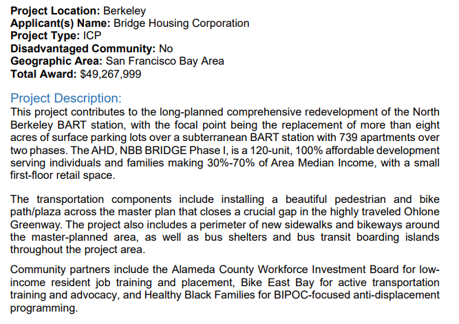 We led with HEART and our VALUES, and today, it is my incredible honor to break the news that the N Berkeley <a href="/SFBART/">BART</a> Development has been awarded $49,267,999 (!!!) from California's Affordable Housing Sustainable Communities Program. 💰🏘️🚴‍♂️

What does this mean? Quick 🧵

1/