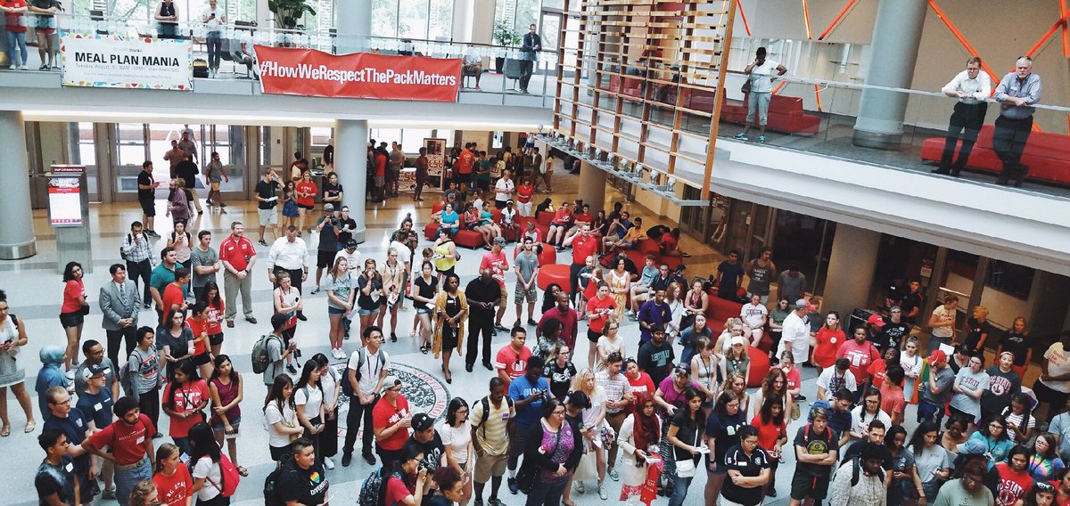 NCState's tweet photo. Since 2010, #RespectThePack has been an opportunity for students to embrace diverse perspectives on campus โ that's why it's one of our favorite #NCStateWWW events.
This year's theme is "Hear Your Howl." The event kicks off at 5:30 p.m. inside Talley Student Union. https://t.co/kDV26ZzJKA