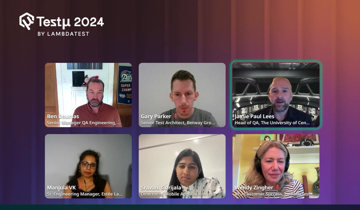 Jaskarandji's tweet image. It was a fascinating panel discussion about artificial intelligence (AI), how it helps developers in their areas, and how soft skills like communication and critical thinking are crucial in the modern AI world as well. #Lambdatest #TestMuConf #TestμConf2024  #SoftwareTesting